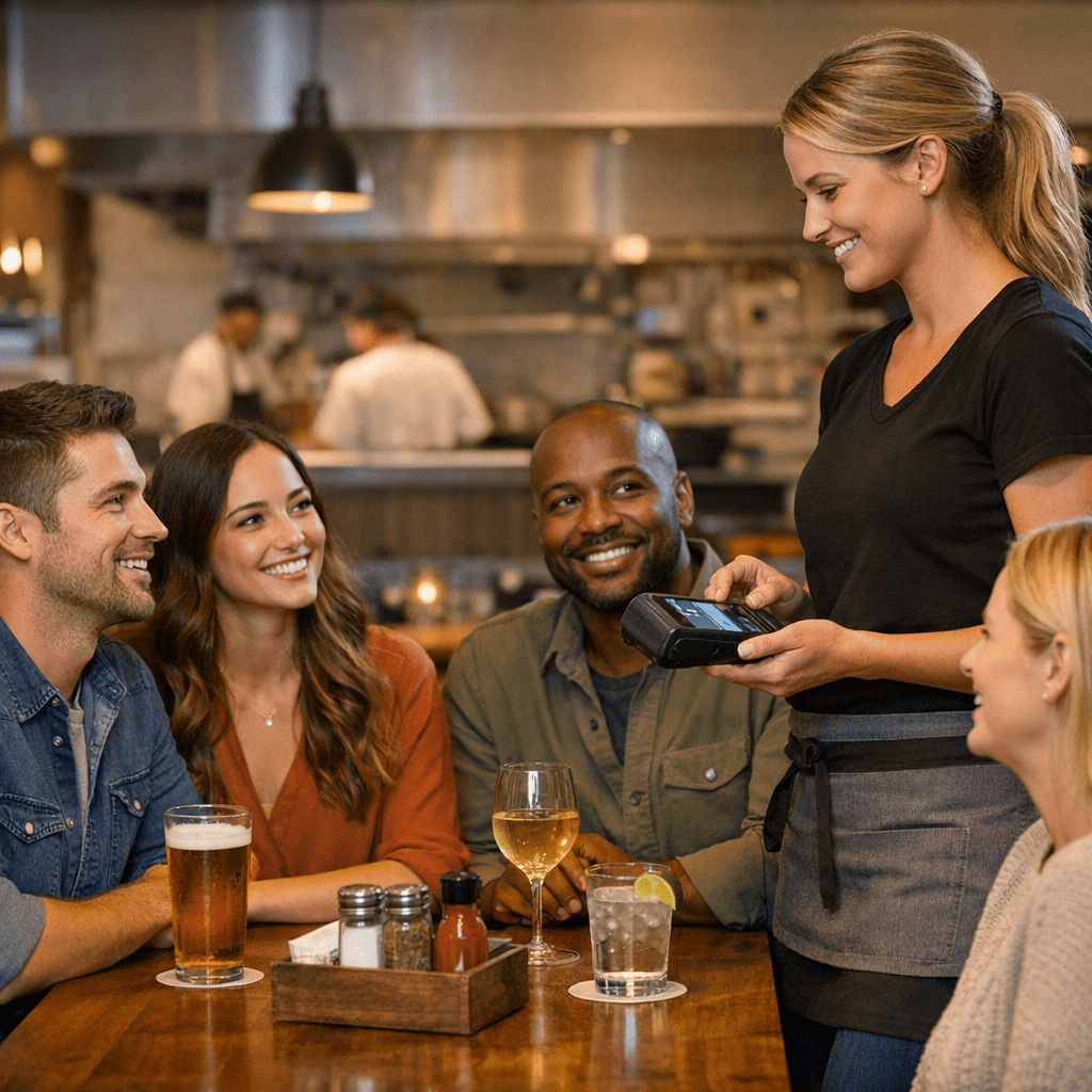 Table of 4 ordering table side