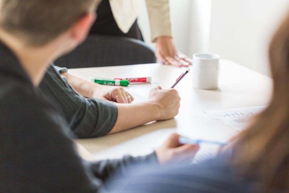 Sitting down with you to provide your retail services